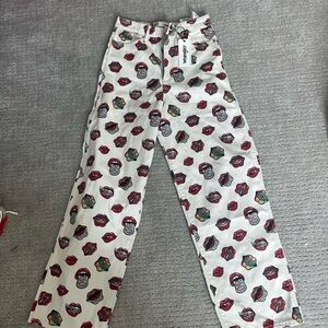 Wrangler lip graphic jeans high waist